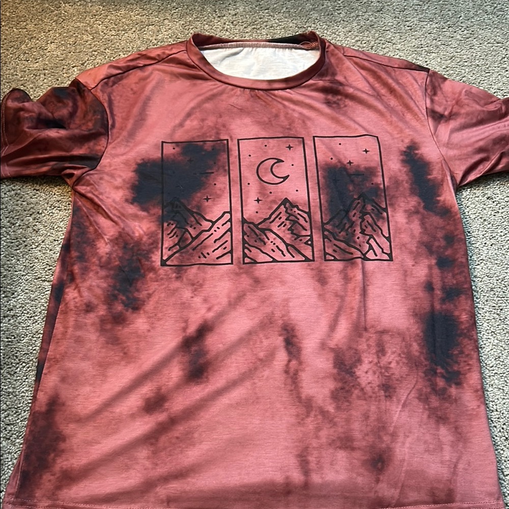 Women's Red Graphic T-Shirt